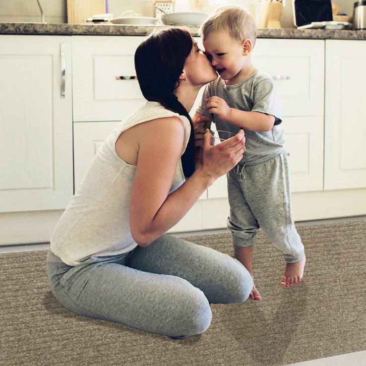 Stripe - Naaldvilt Keukenloper - beige